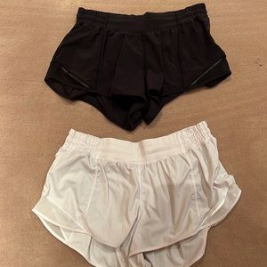 black and white hottie hot shorts
